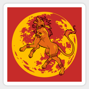 Howling Moon Sticker